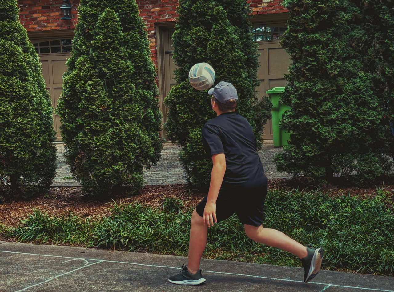 Airball players in action on court