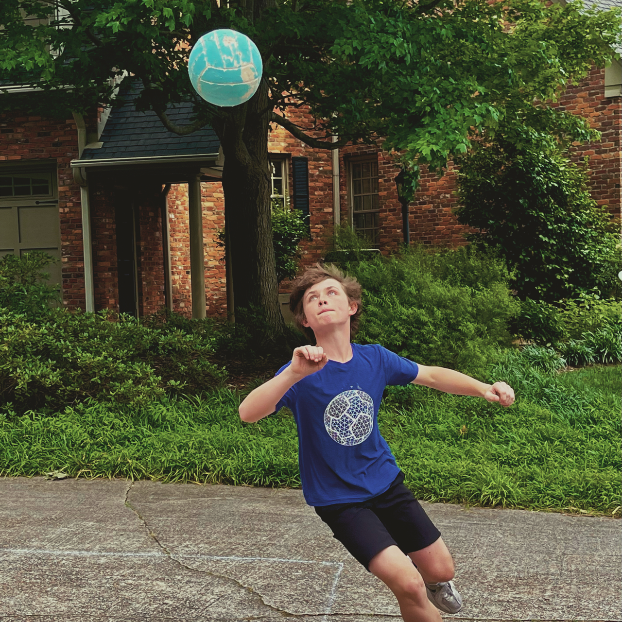 Airball player in dynamic action pose during gameplay