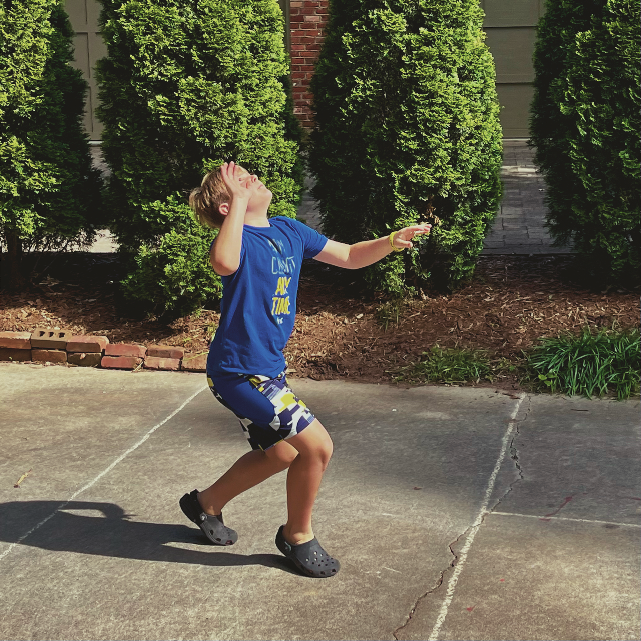 Player executing a powerful spike during league play